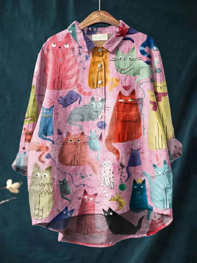 אורולו | חולצת אמנות חתולים