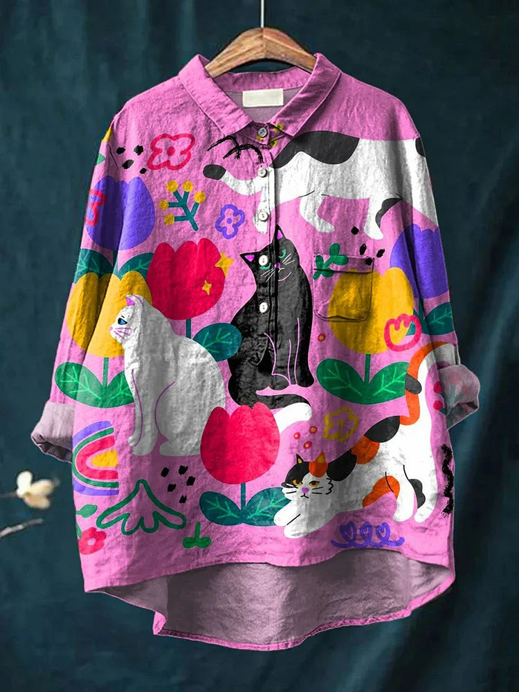 אורולו | חולצת אמנות חתולים